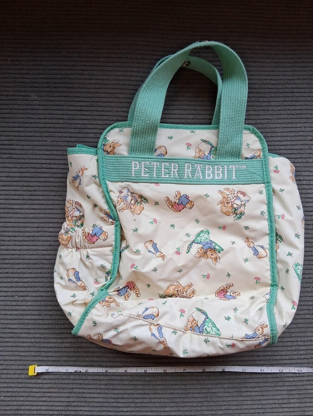 Peter Rabbit Cream & Mint Kids Tote Bag
